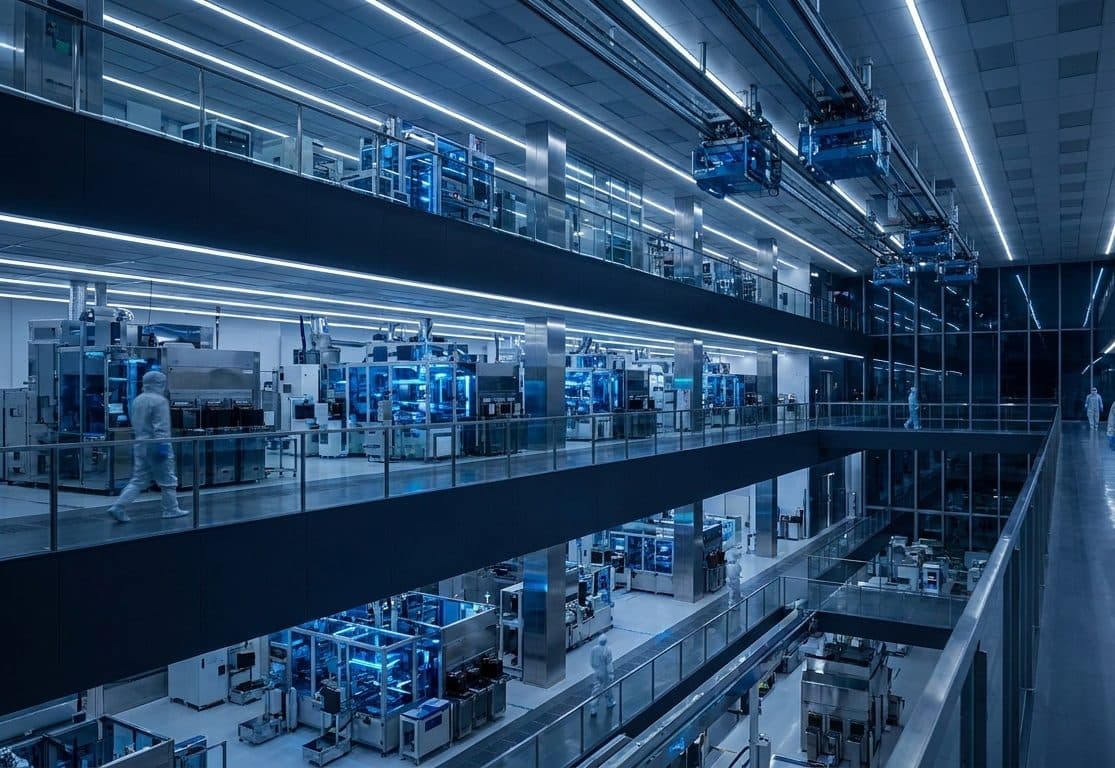 Interior of a semiconductor fabrication facility